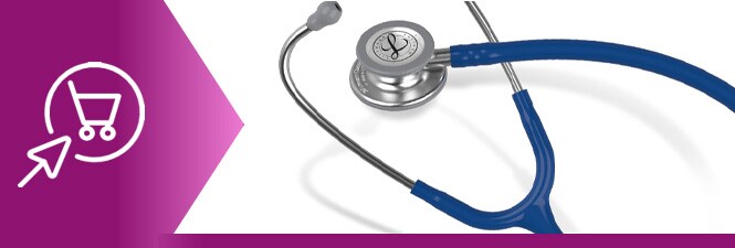 Marineblaues Littmann Classic III Stethoskop
